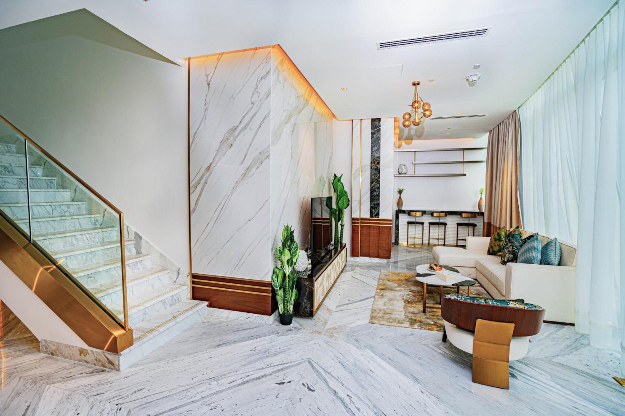 Velero Hotel Doha Lusail מראה חיצוני תמונה Interior of a Sky Villa